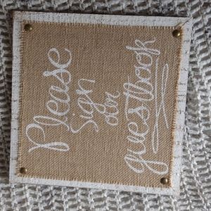 Rustic Wedding Guestbook Sign 11x11 Hobby Lobby
